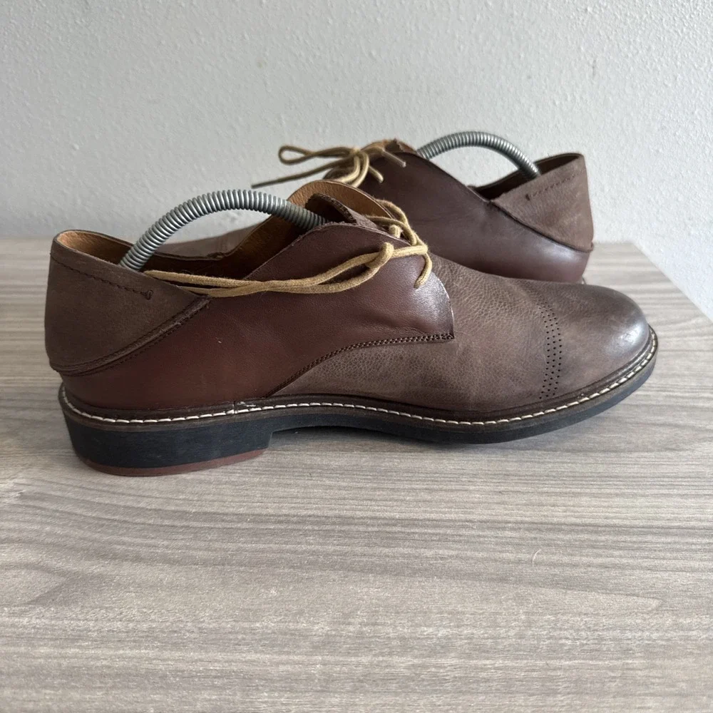 Olukai Brown Walino M 10257 SASA Men's Oxford Leather Dress Shoes Sz 12